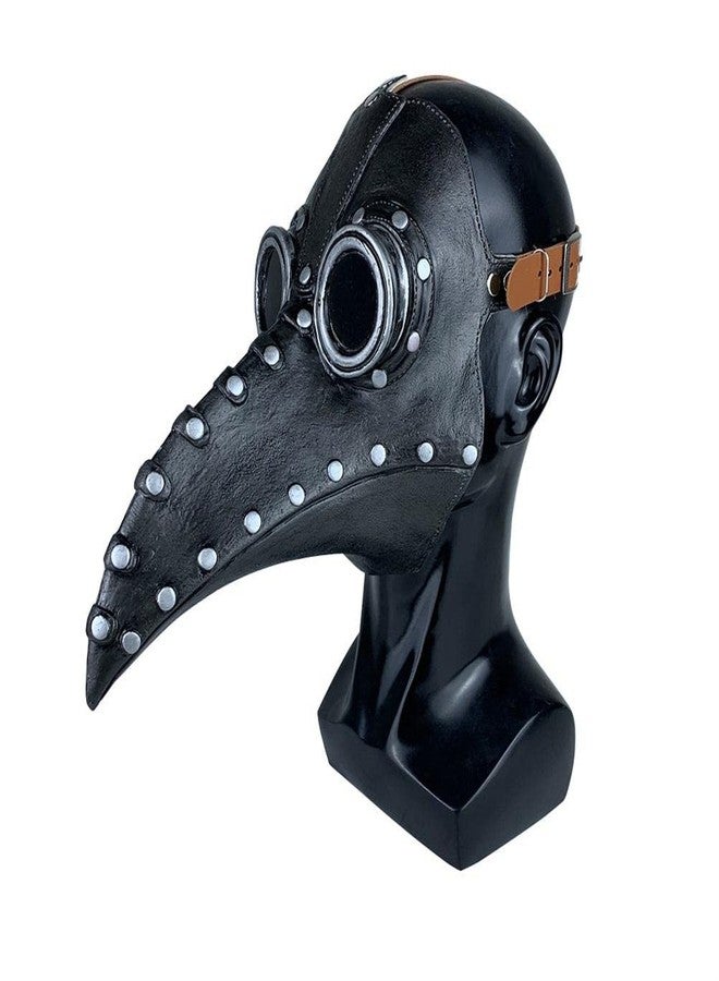 CeFurisy Plague Doctor Bird Mask, Latex Steampunk Long Nose Beak Cosplay Halloween Costume Props Masquerade Masks - Image 1